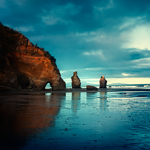 Three sisters beach / Tongaporutu